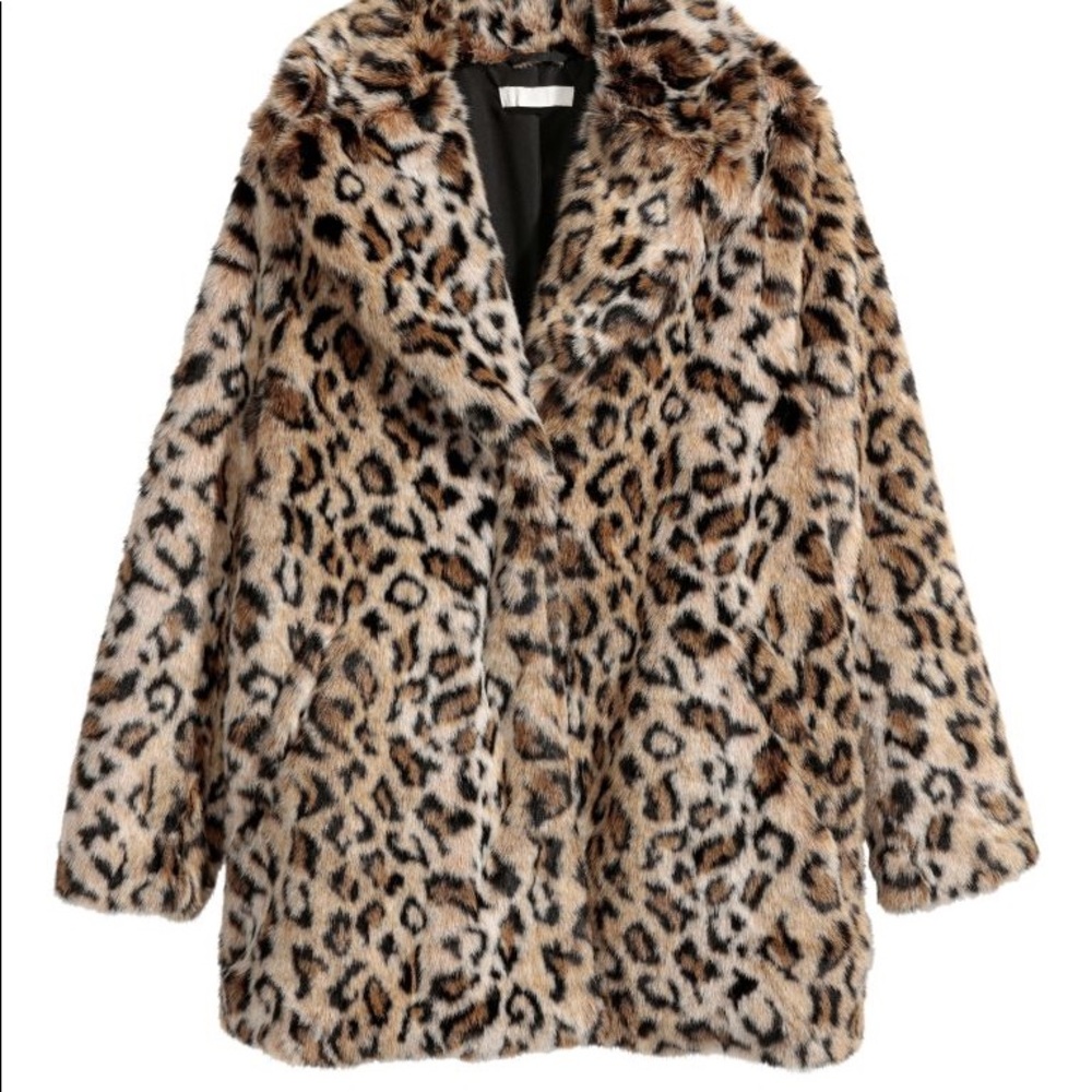H&M never worn leopard print jacket. Size 6